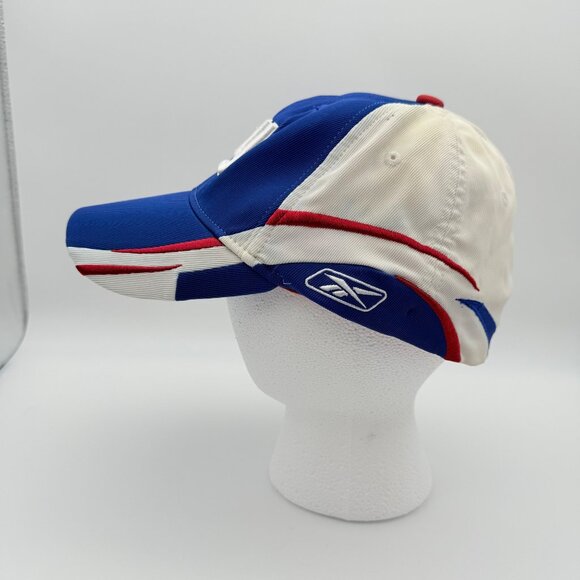 New York Giants NFL Reebok Team Logo Cap Blue & White Stretch Fit - Picture 4 of 8